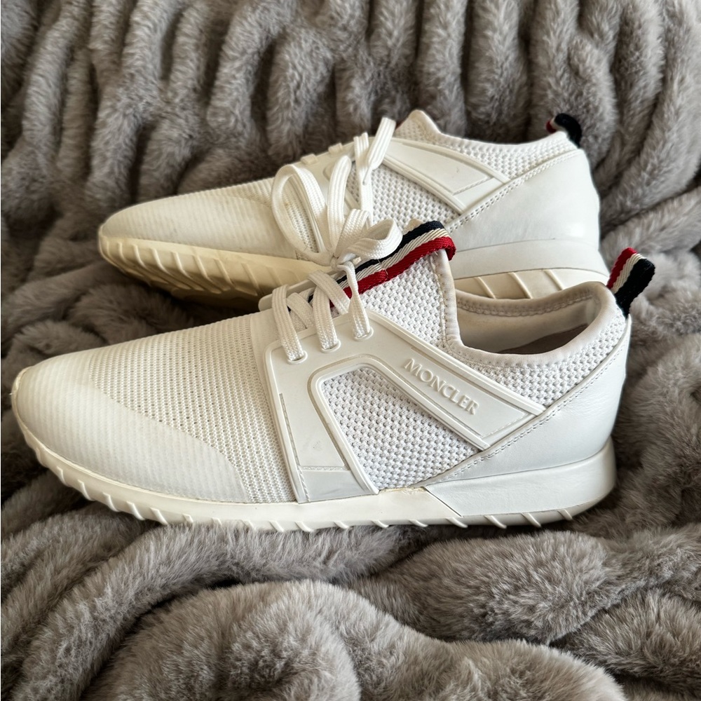 Moncler white sneakers size 39, EU